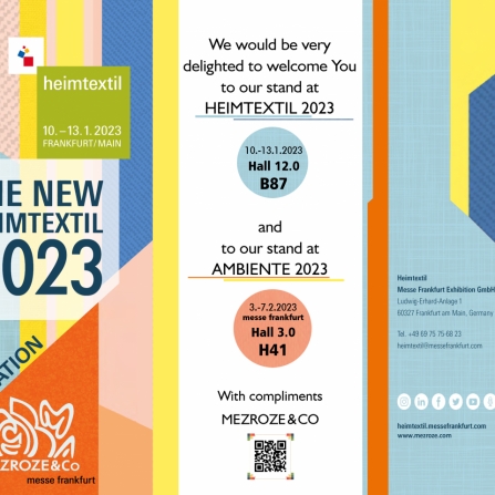 Предприятие "Mezroze&Co" принимает участие в  Международных текстильных выставках  в 2023 году